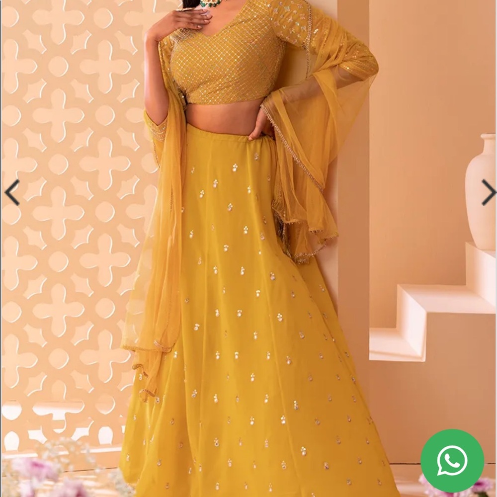 Elegant Yellow Lehenga for Women